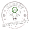 Harput Restaurant Logo mit Stierkopf und Halal-Zertifizierung